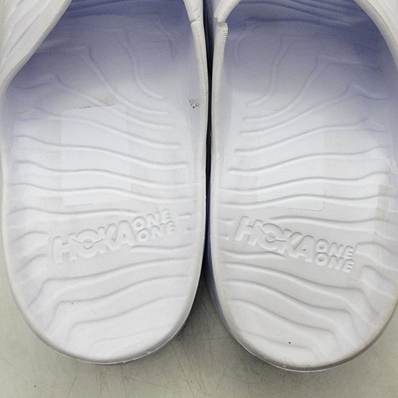 Hoka One One Ora Recovery Slide Mens 14 White Slip On Sandals Slippers - Picture 8 of 13
